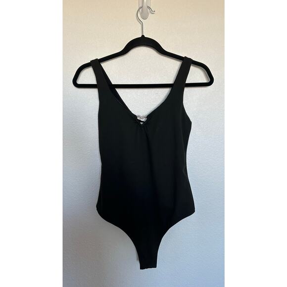 Cami NYC Tayma Heart Bodysuit in Black - M - Picture 3 of 8